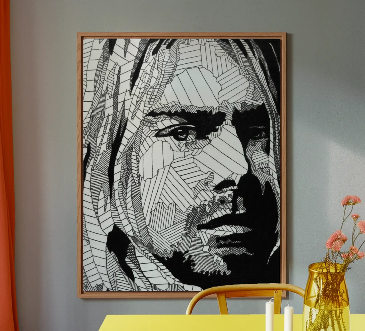 Kurt Cobain - Nirvana alluminio dibond da avissta