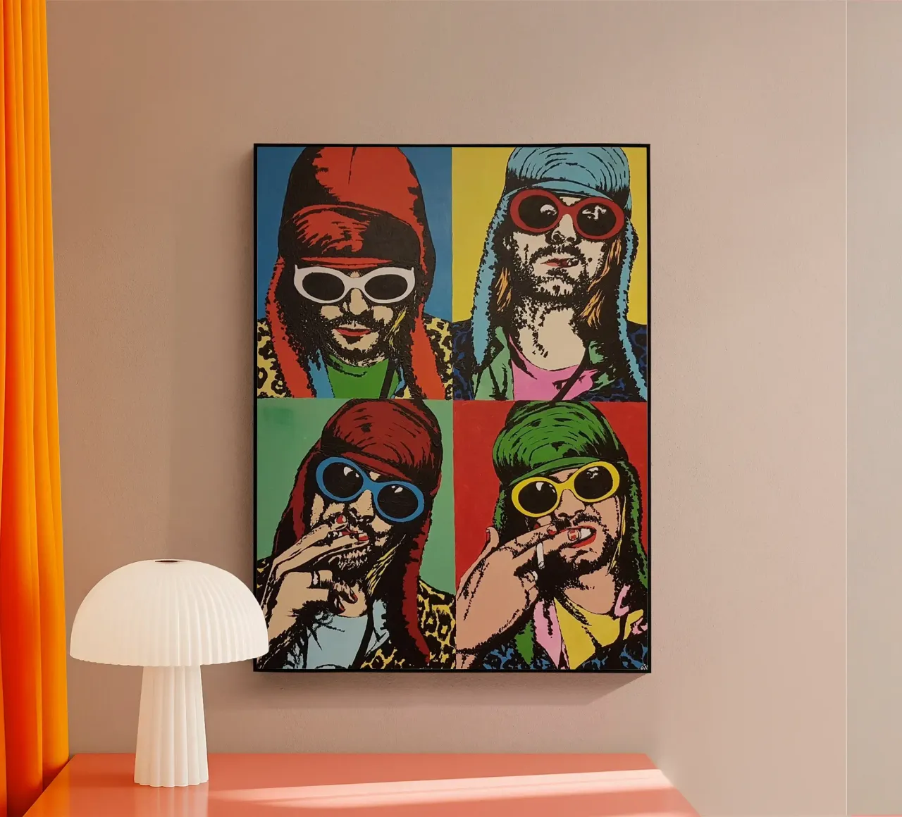 Kurt Cobain Nirvana pop art plexiglass da avissta
