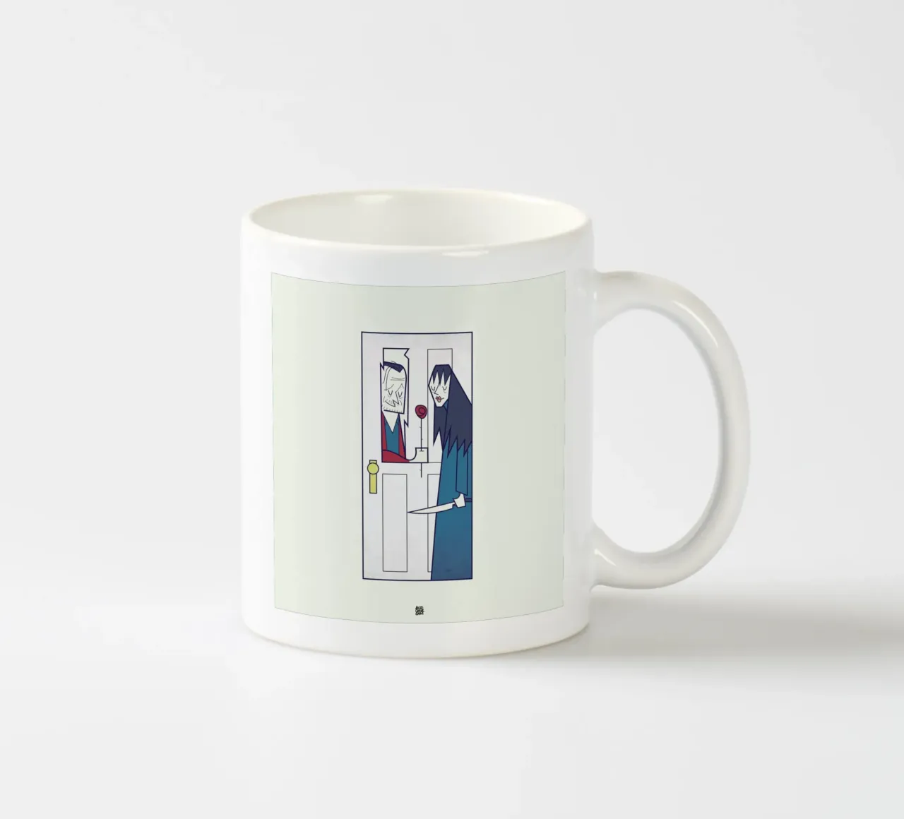 Let me come in tazza in ceramica da Ale Giorgini
