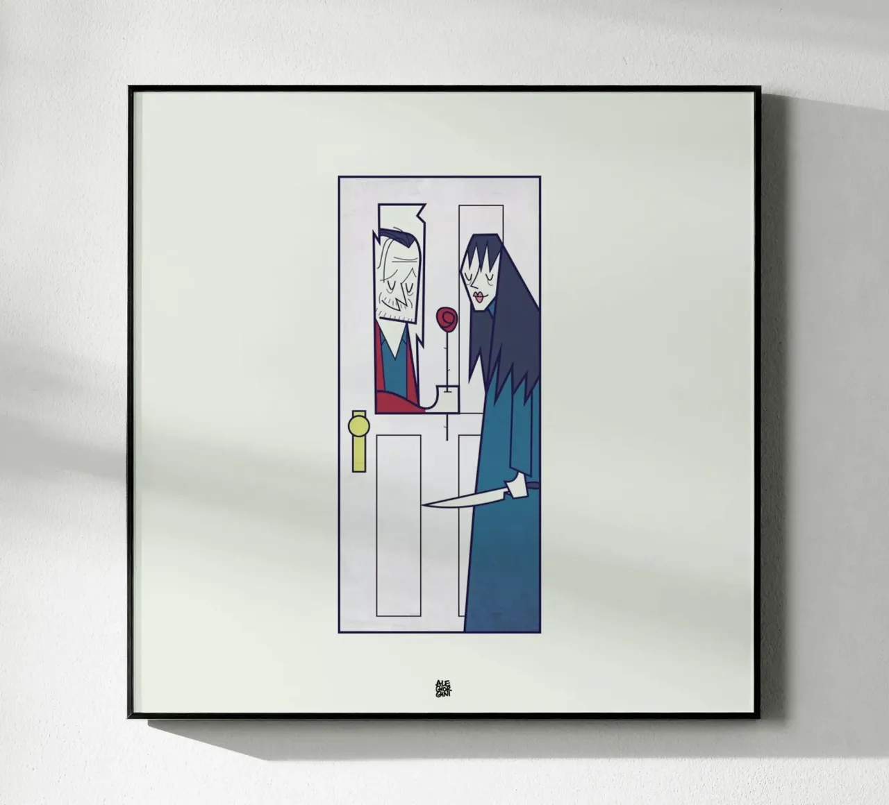 Let me come in acryl van Ale Giorgini