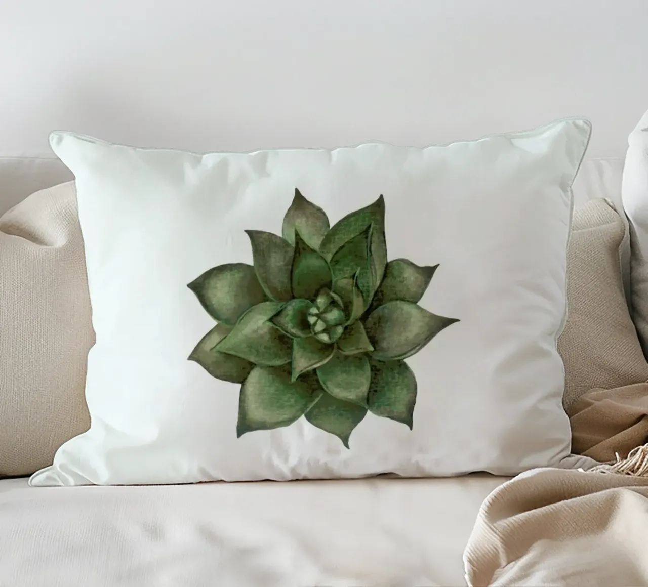 Cornflower 1 decorative cushion by Maria Vdovichenko