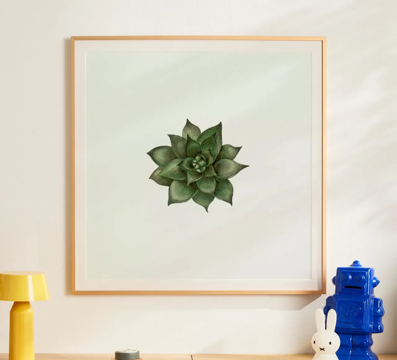 Cornflower 1 poster con telaio in legno da Maria Vdovichenko