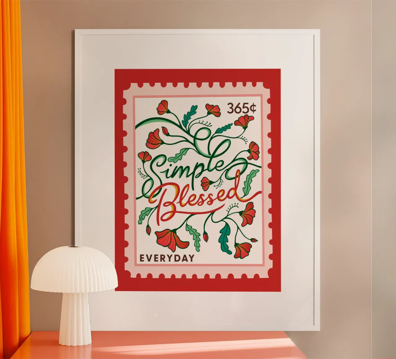 Simple Blessed - Collezione 365 giorni poster da easternspringco