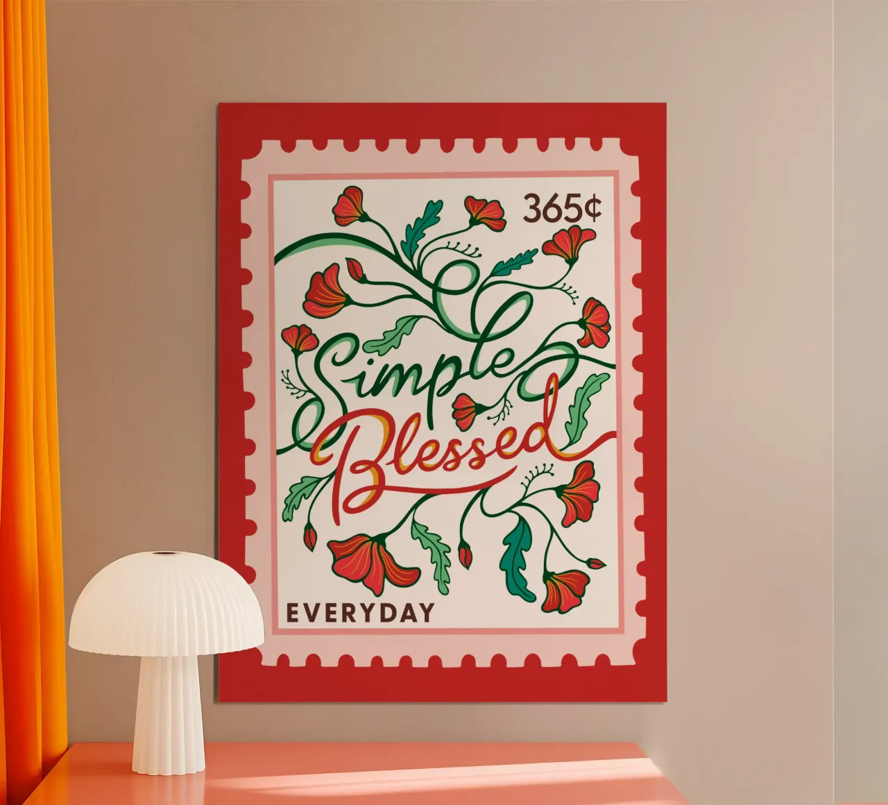 Simple Blessed - Collezione 365 giorni poster da easternspringco