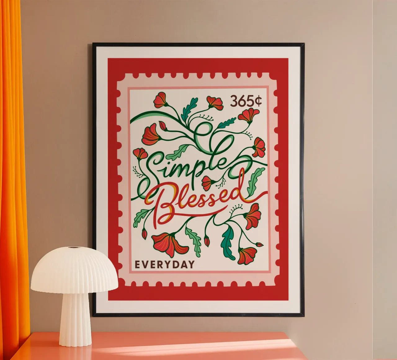 Simple Blessed - Collezione 365 giorni poster da easternspringco