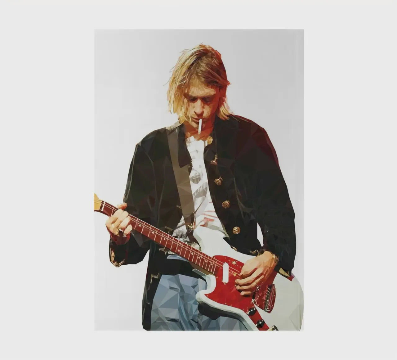 Kurt Cobain Play Guitar and Smoking notebook by avissta