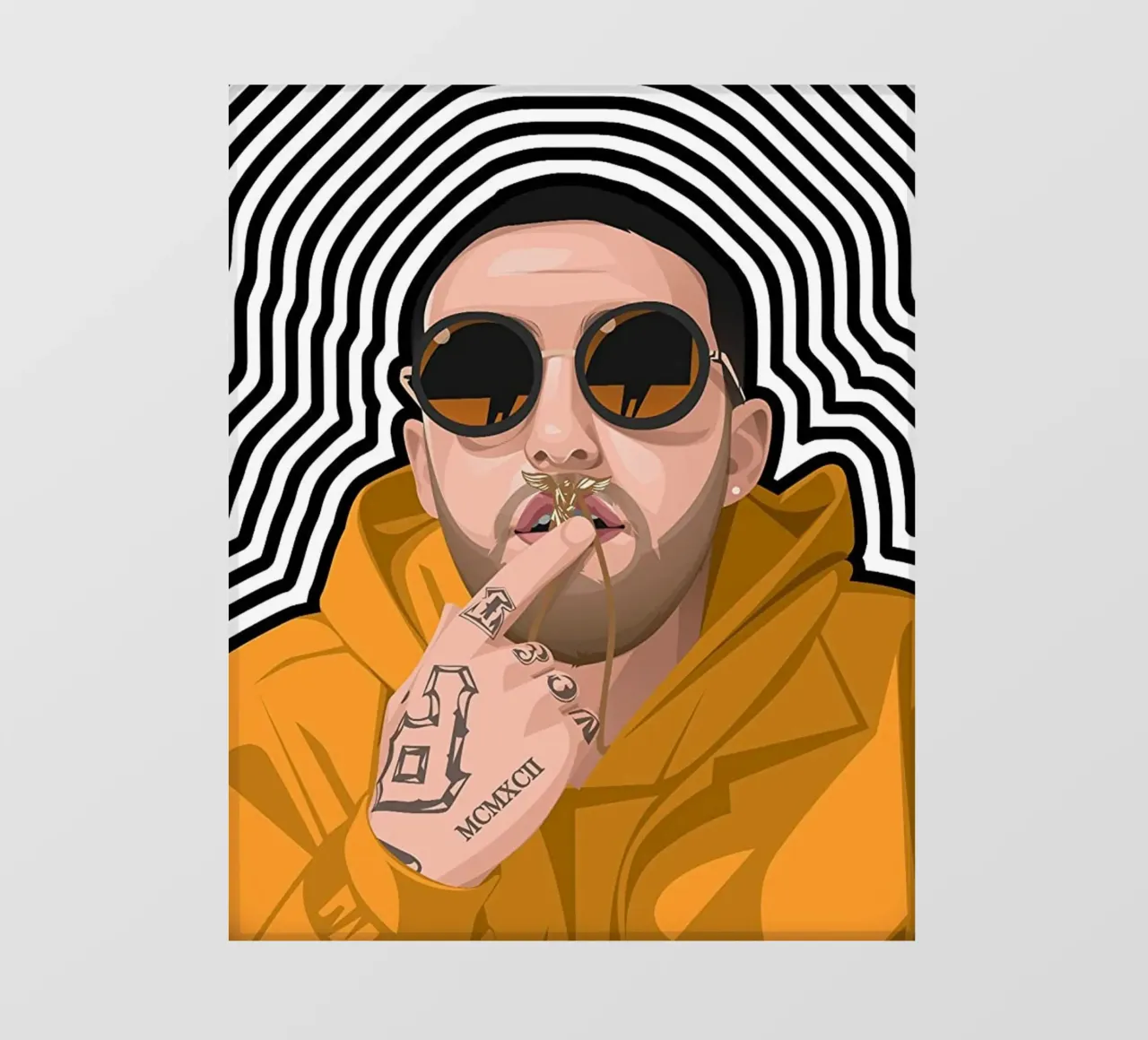 Mac Miller art pellicola backlit da avissta