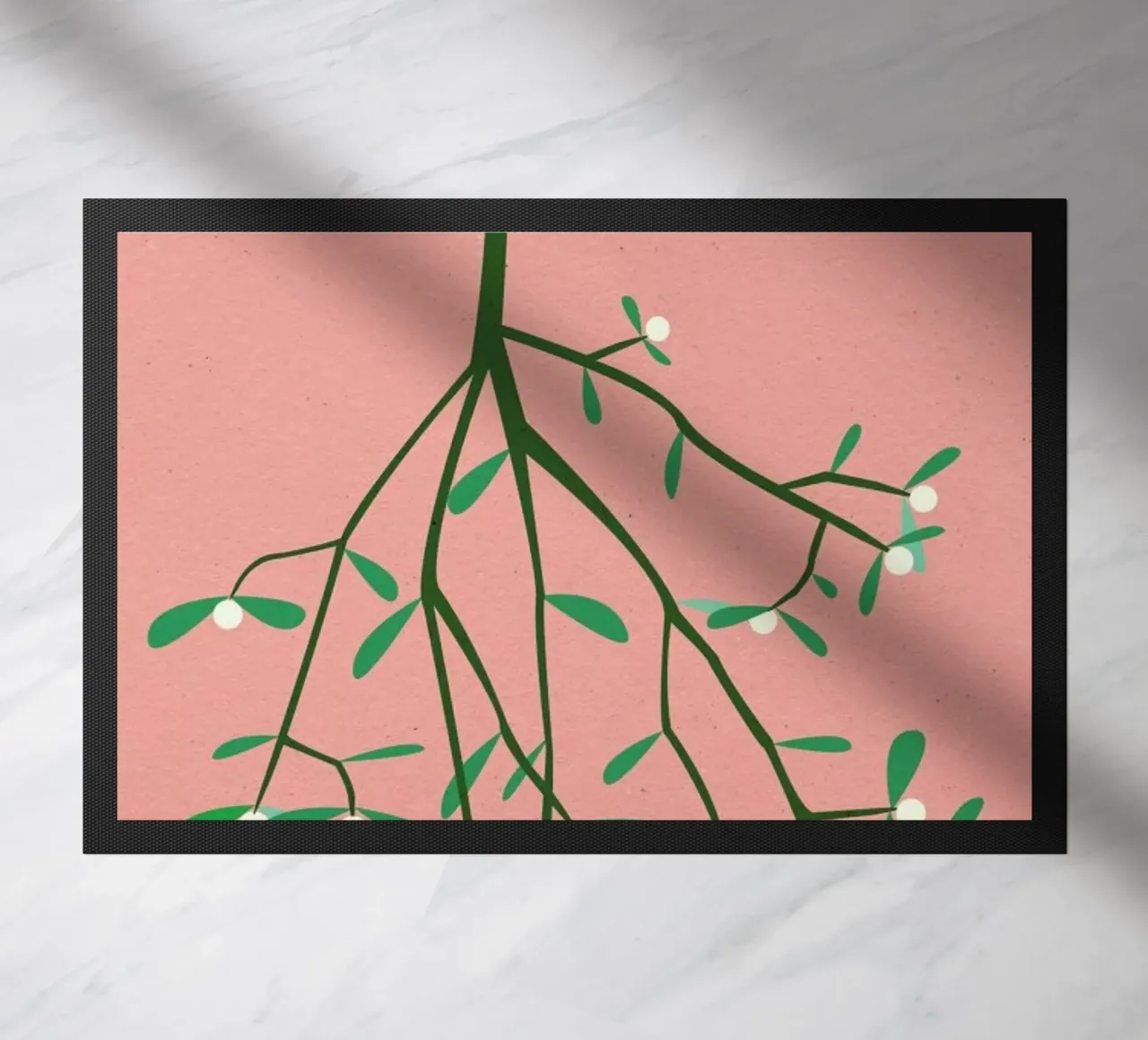 Mistletoe doormat by Rosi Feist