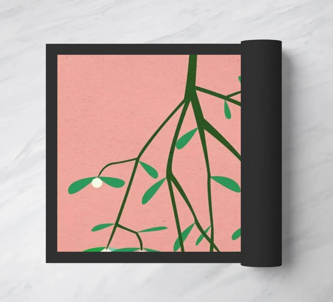 Mistletoe doormat by Rosi Feist