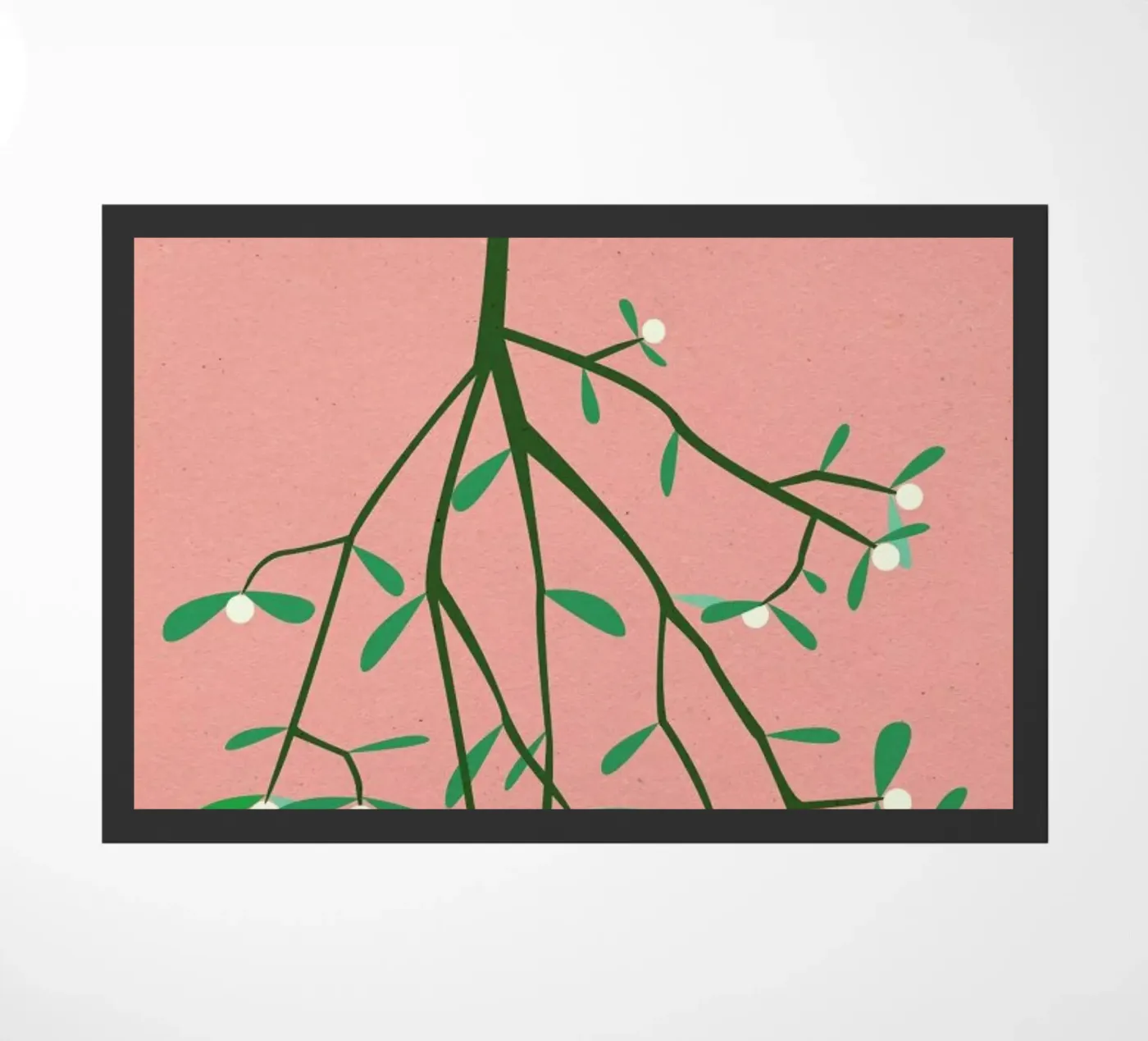 Mistletoe deurmat van Rosi Feist