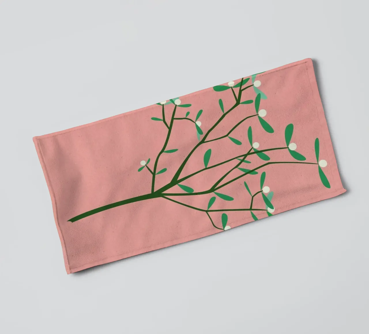 Mistletoe towel by Rosi Feist