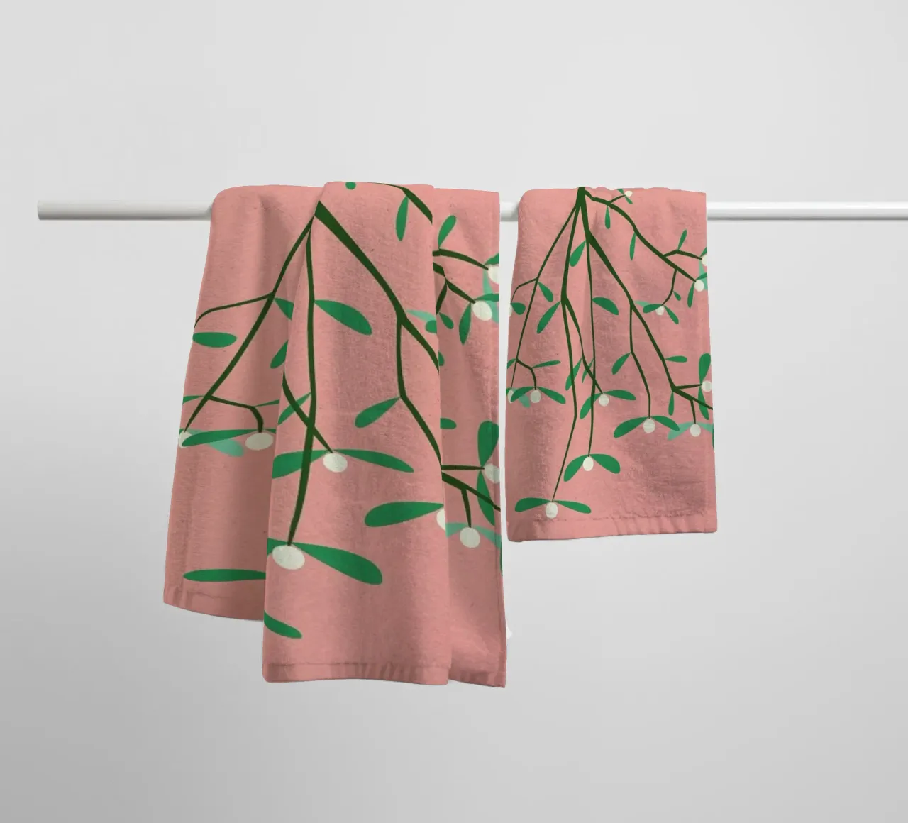 Mistletoe towel by Rosi Feist