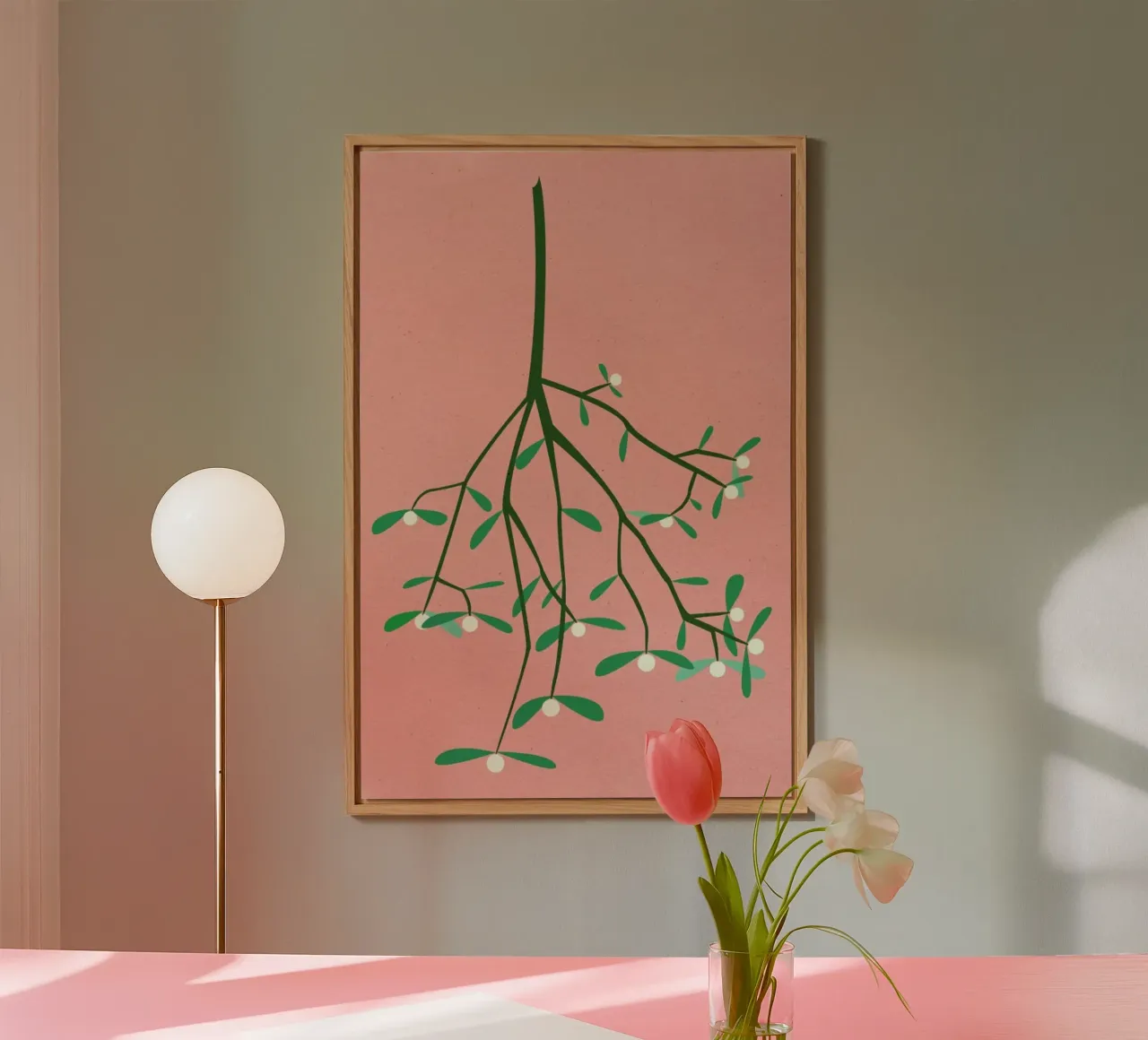 Mistletoe forex plate by Rosi Feist