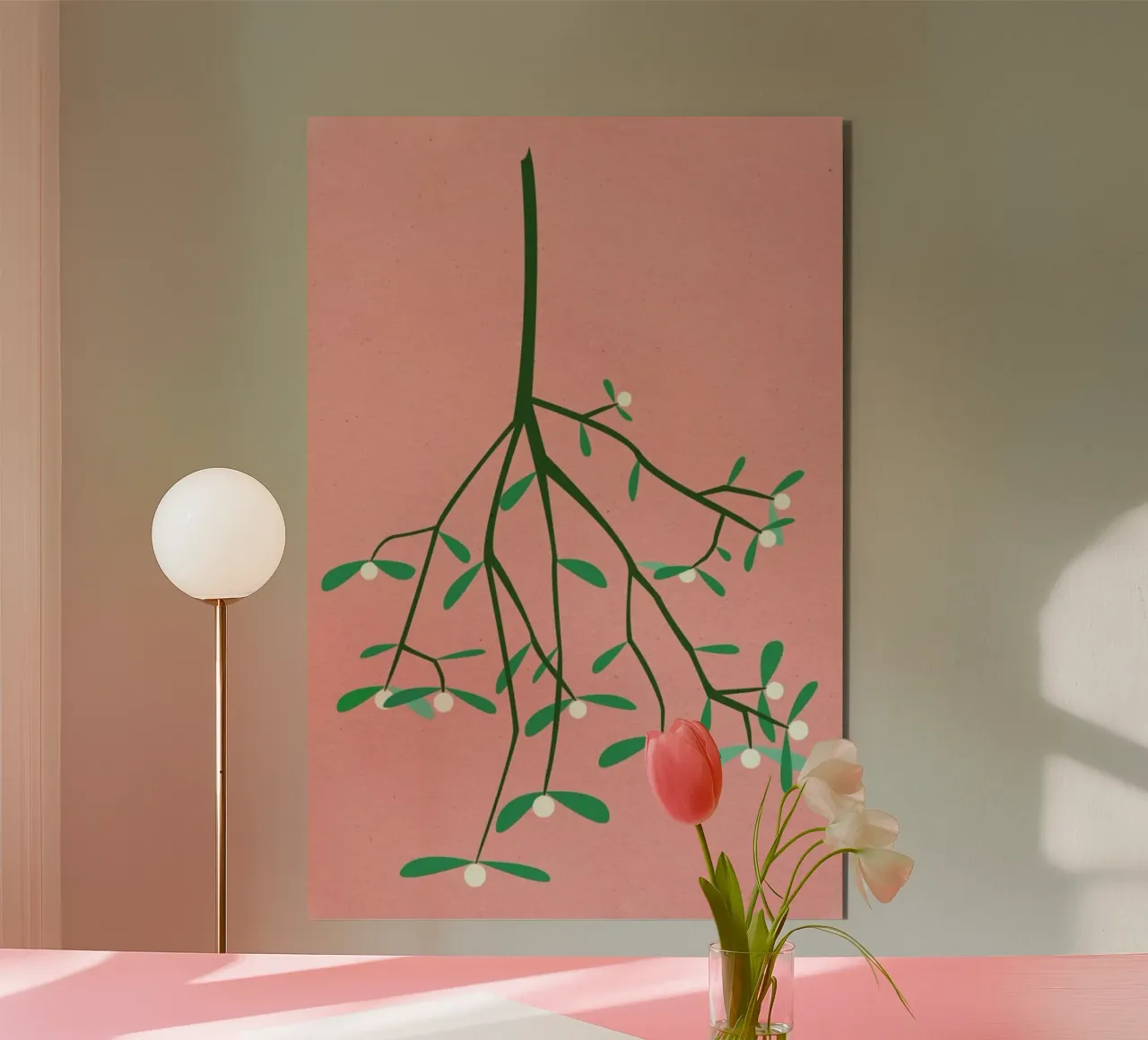 Mistletoe forex plate by Rosi Feist