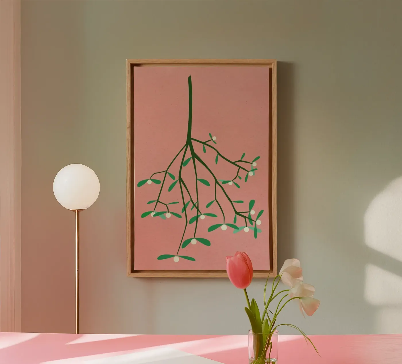 Mistletoe canvas van Rosi Feist