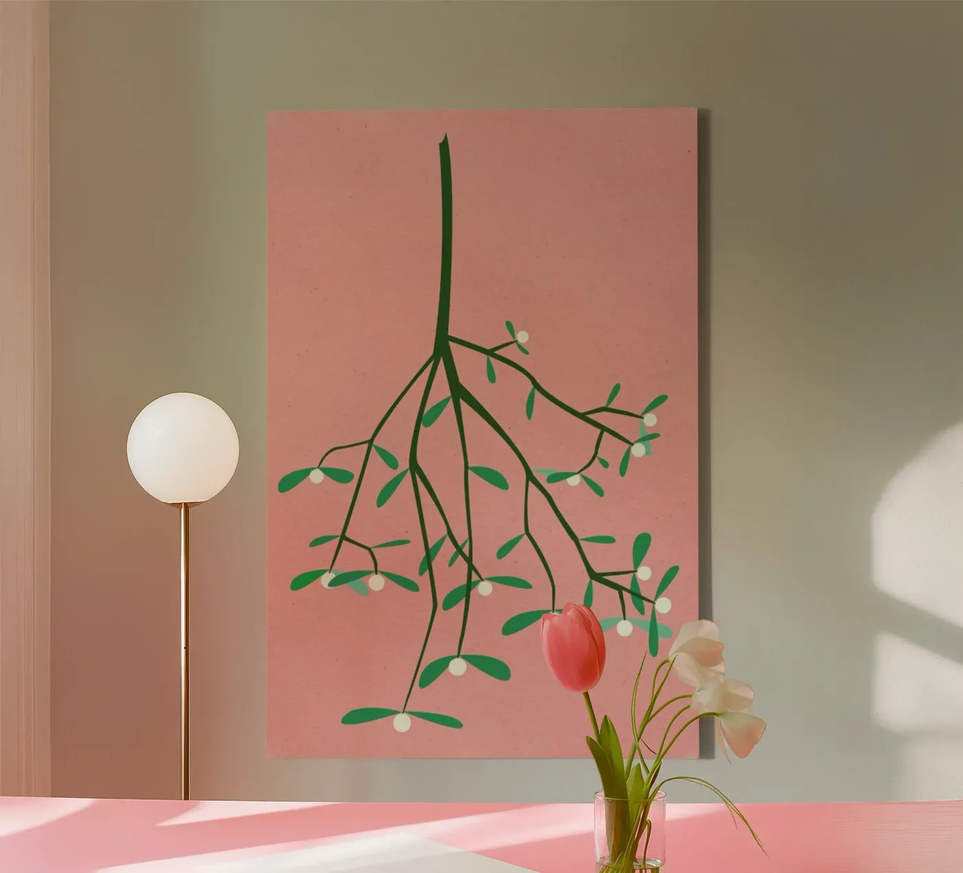 Mistletoe canvas van Rosi Feist