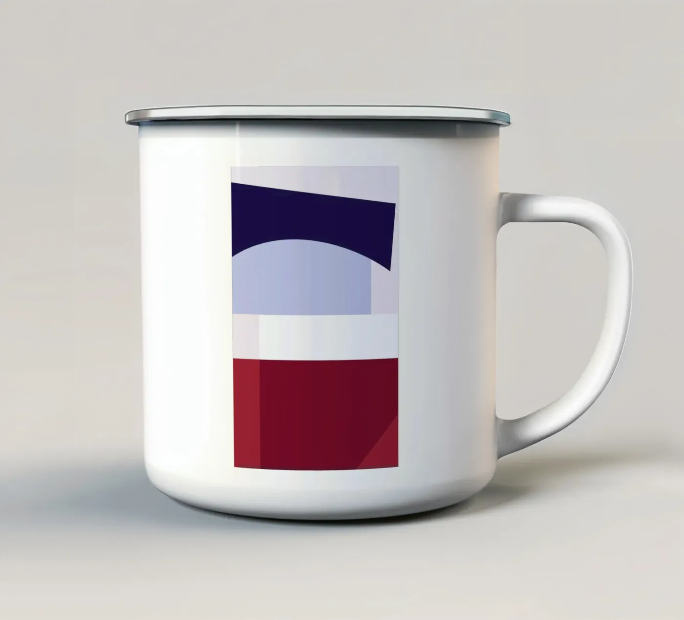 Structure 2 enamel mug by Jonathan Lawes