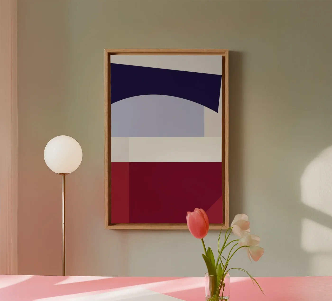 Structure 2 canvas van Jonathan Lawes