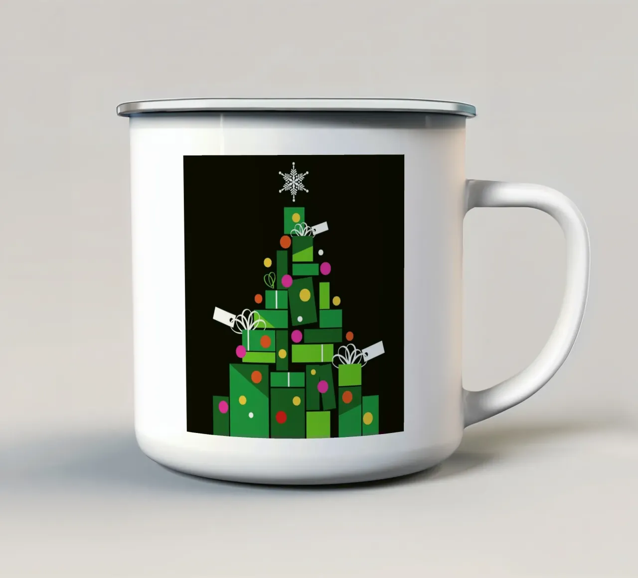 Tree Of Gifts taza de esmalte de Bo Lundberg
