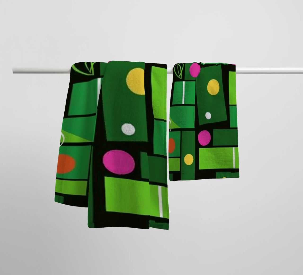 Tree Of Gifts towel by Bo Lundberg