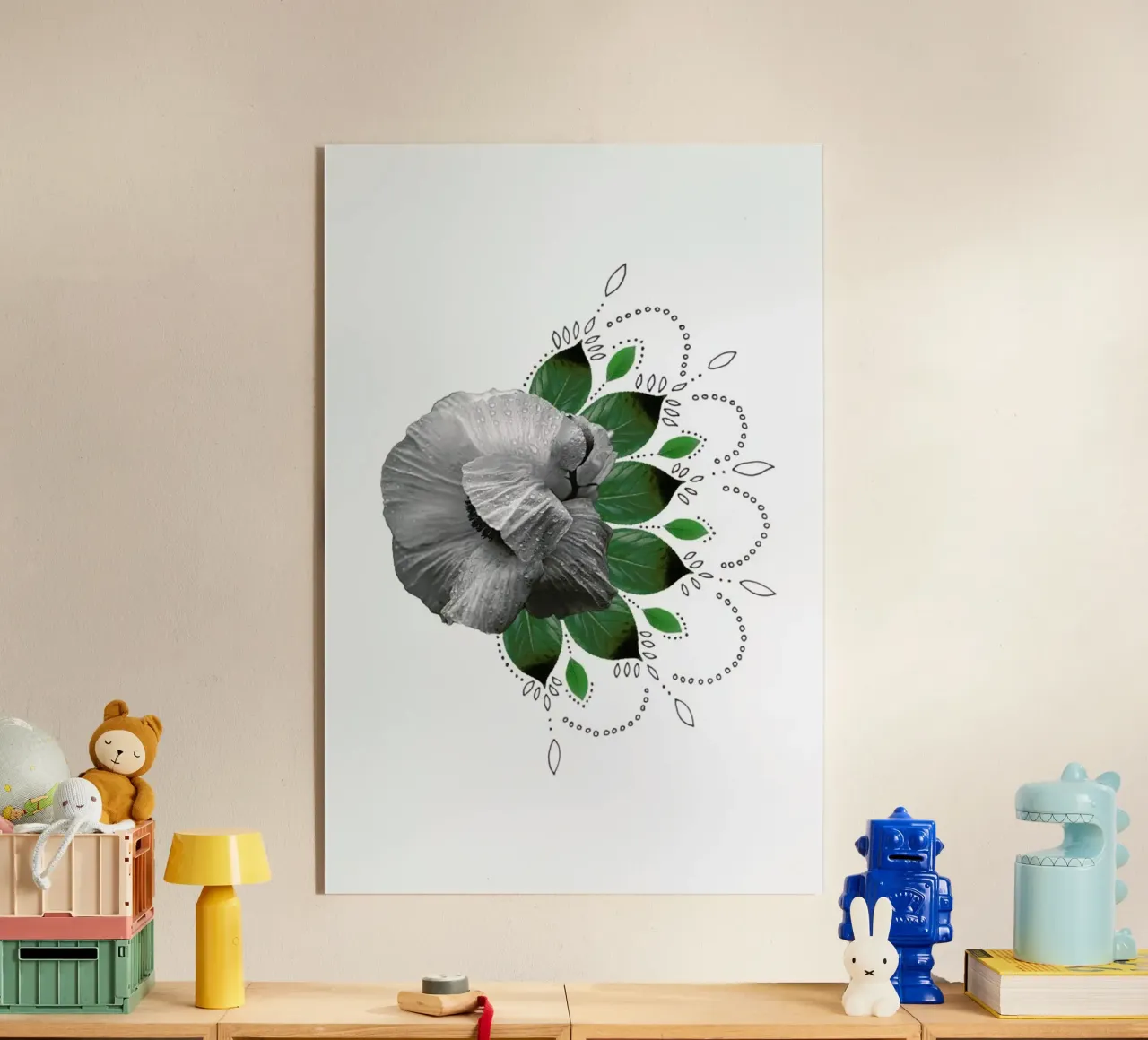 Flower Collage plexiglass da Miles of Light