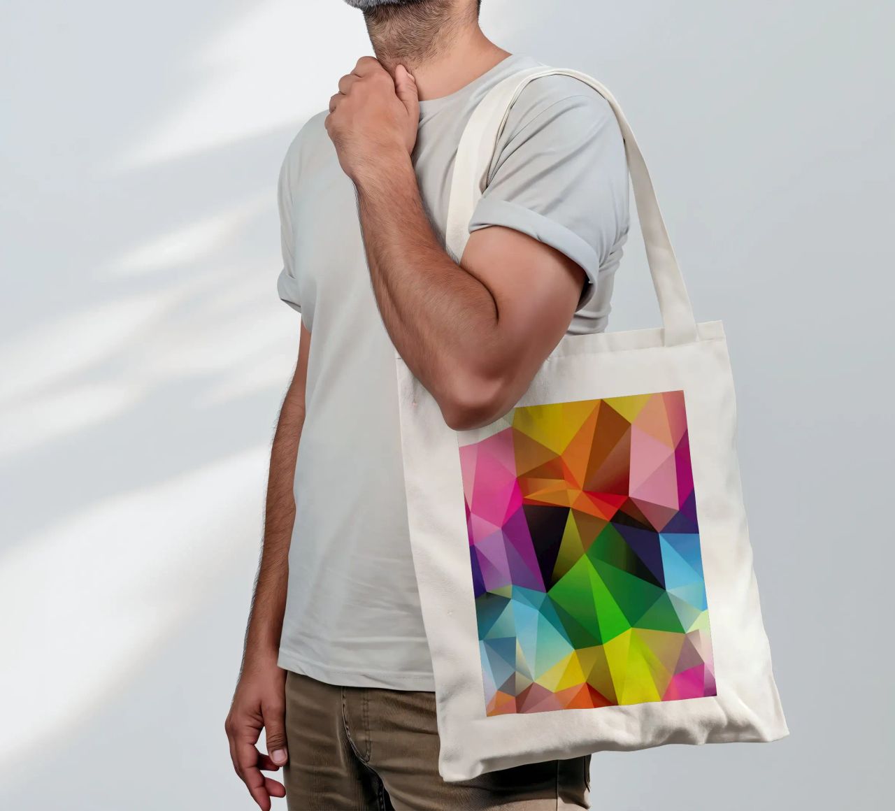 Geometric View borsa in juta da Three Of The Possessed