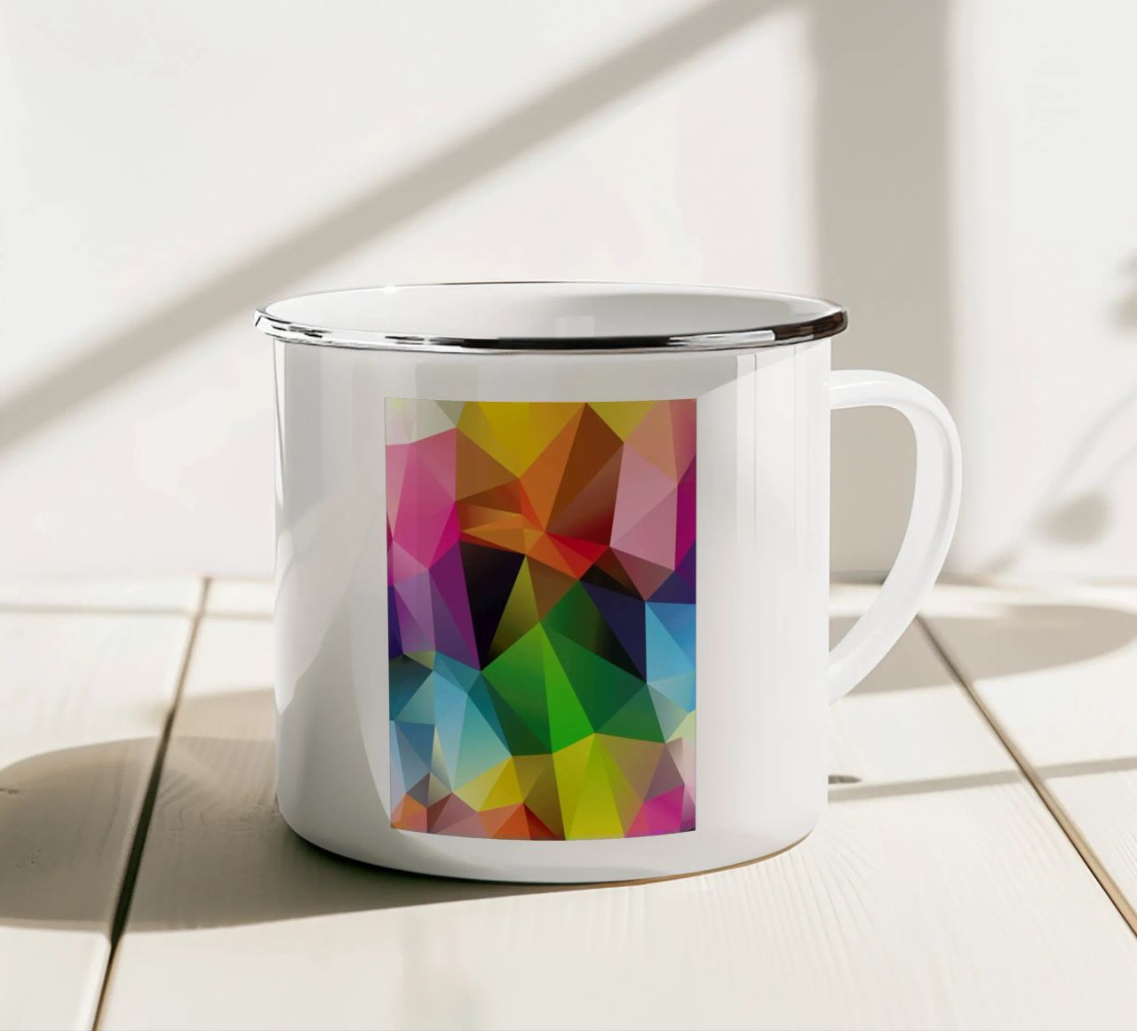 Geometric View tazza in smalto da Three Of The Possessed