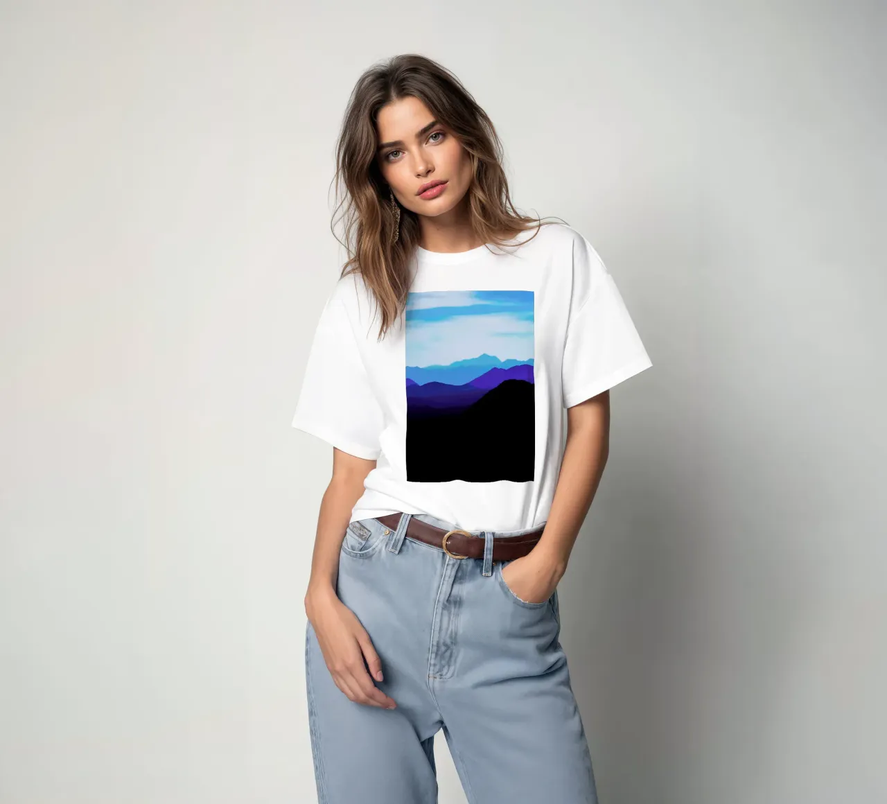 Blue Mountain Range t-shirt da Babett Schultze