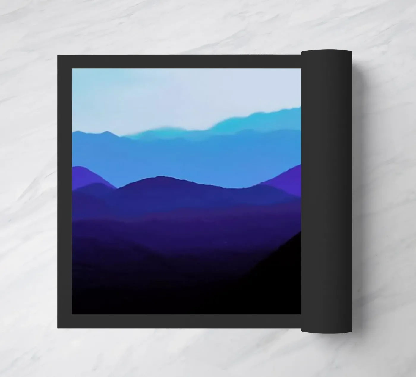 Blue Mountain Range doormat by Babett Schultze