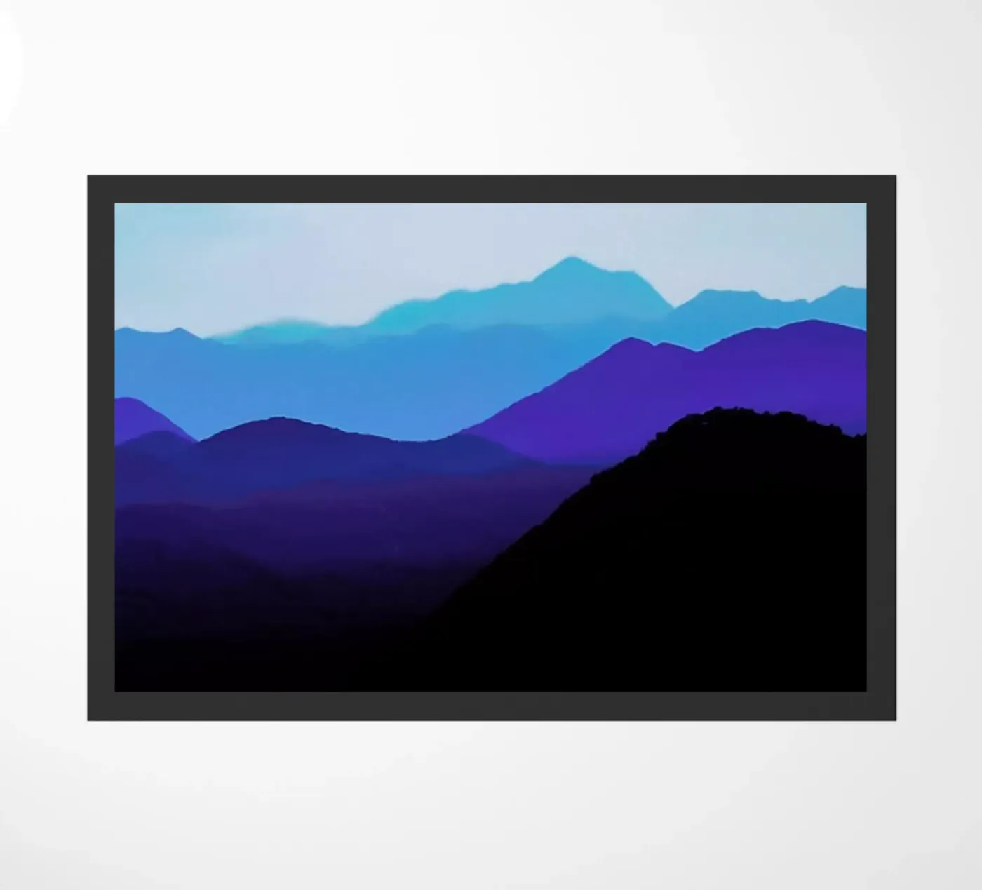 Blue Mountain Range doormat by Babett Schultze