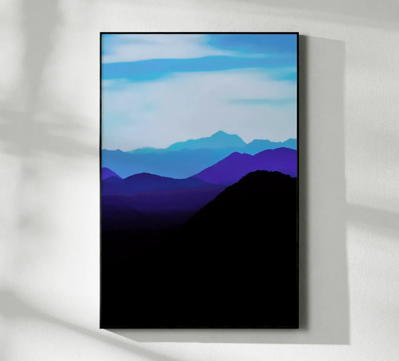 Blue Mountain Range acryl van Babett Schultze