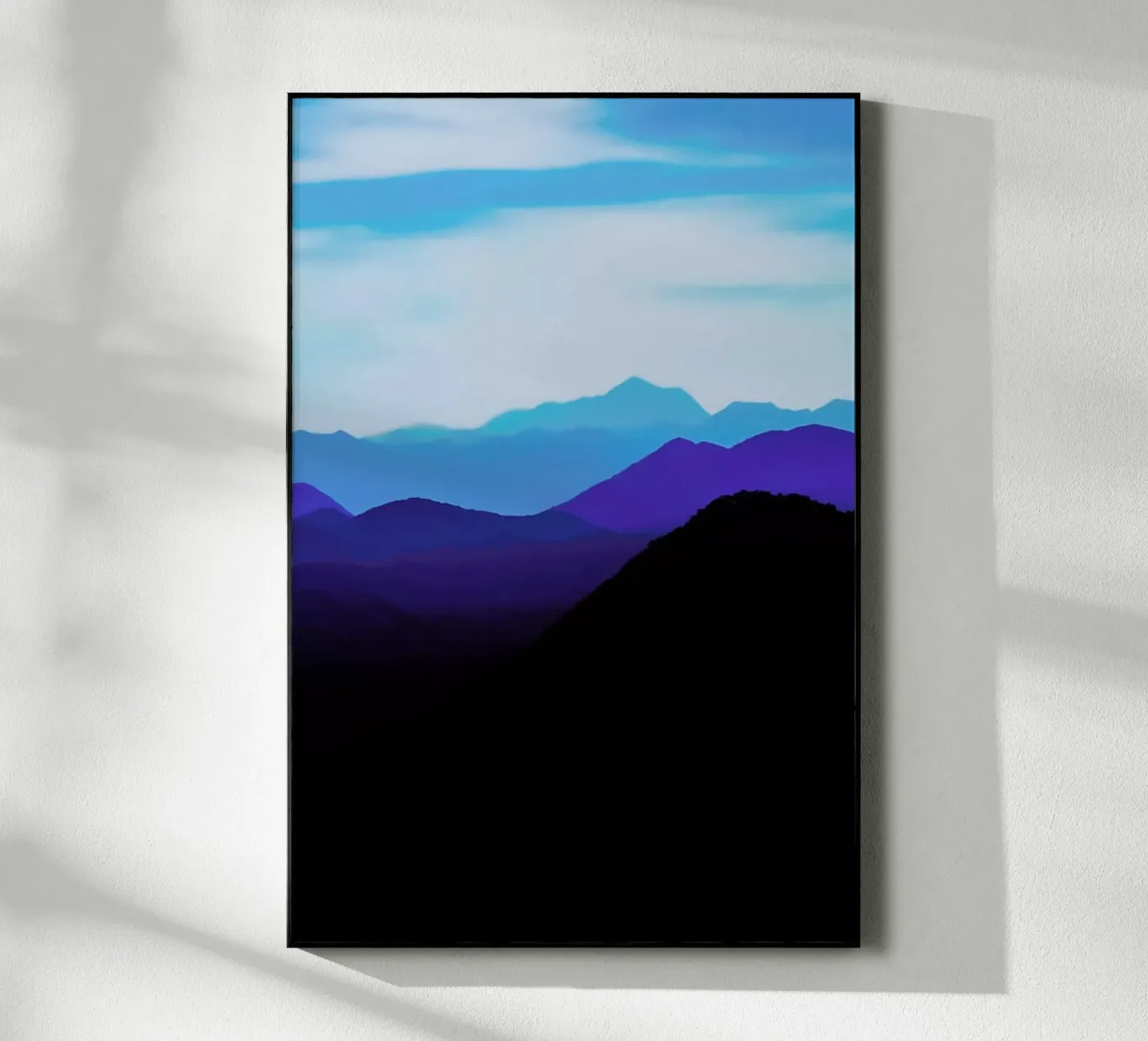Blue Mountain Range Acryl-Glas von Babett Schultze
