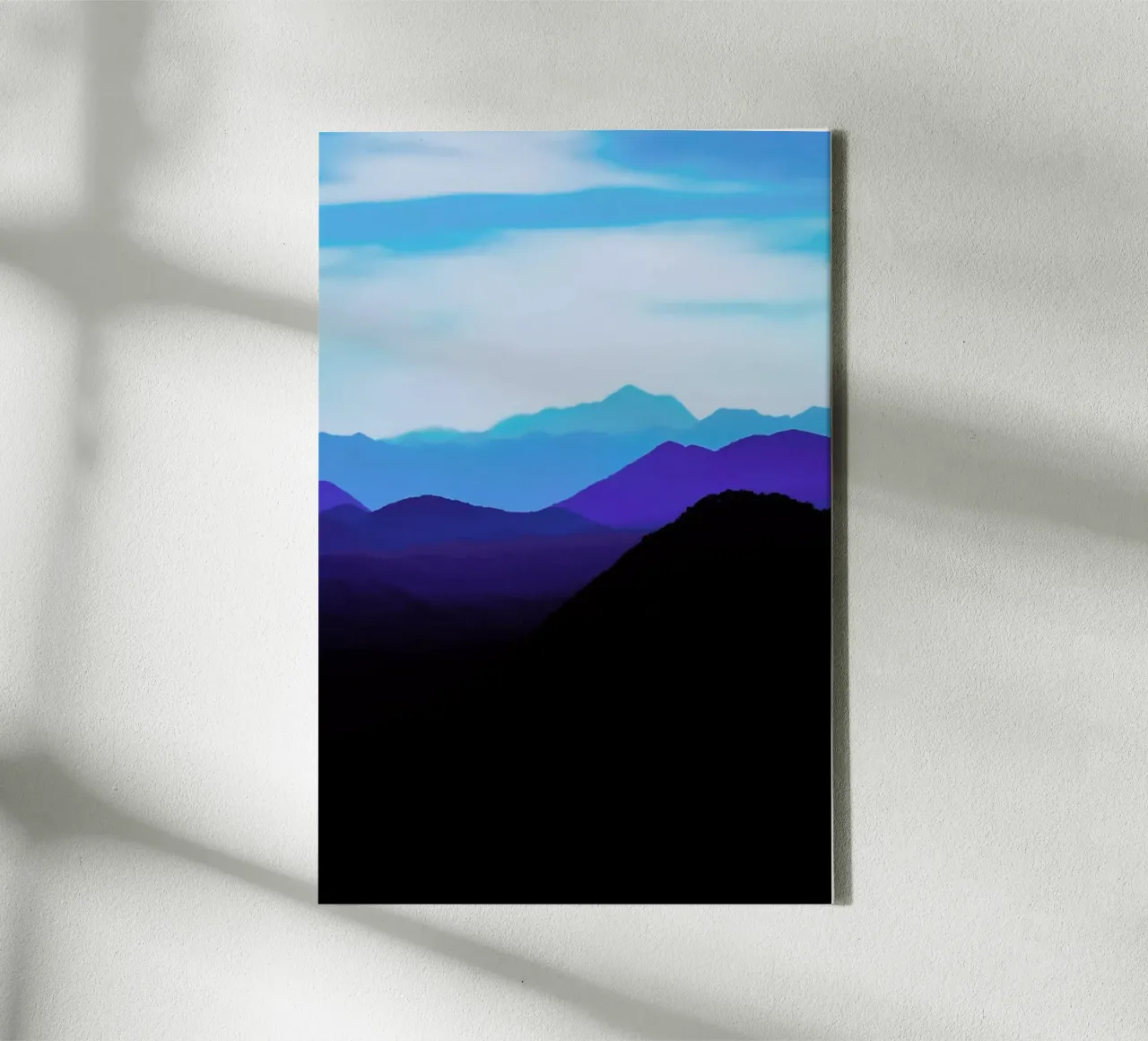 Blue Mountain Range tela con Cornice a cassetta da Babett Schultze
