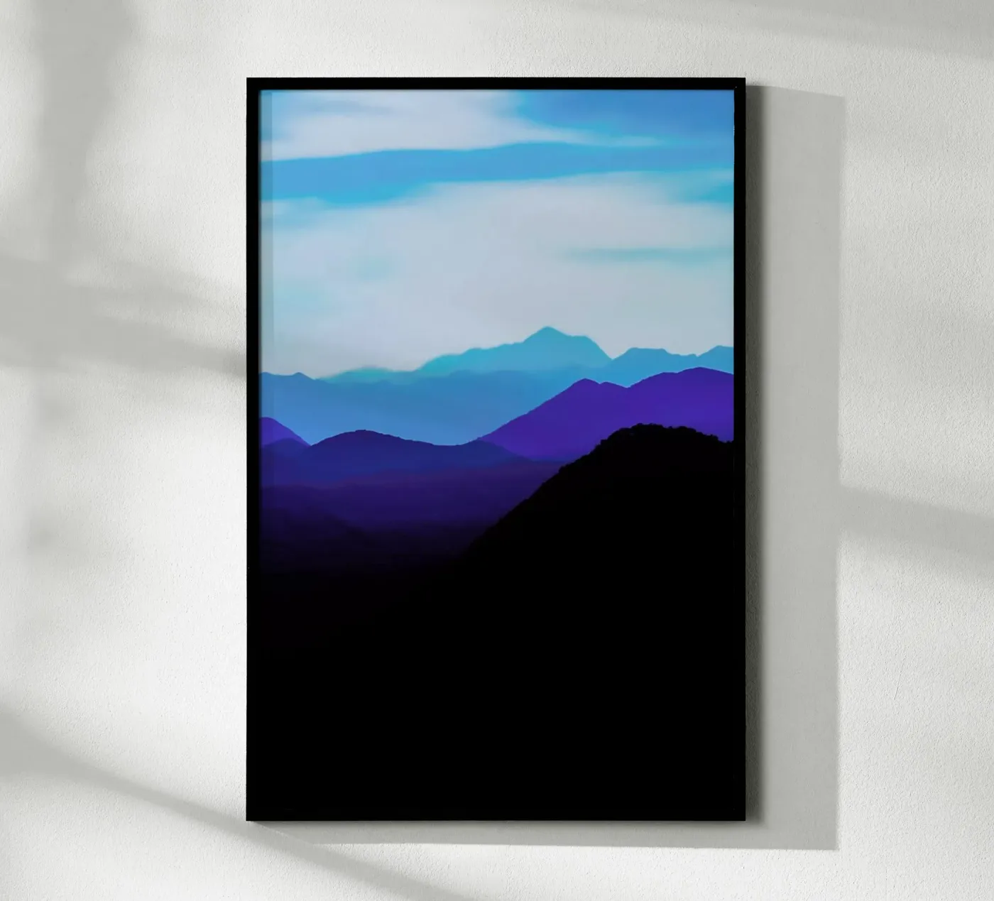 Blue Mountain Range poster da Babett Schultze