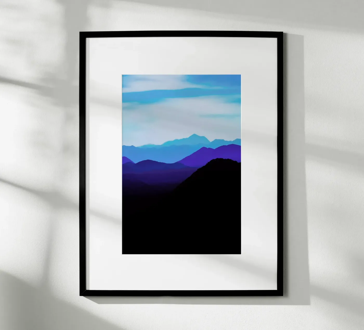 Blue Mountain Range poster da Babett Schultze