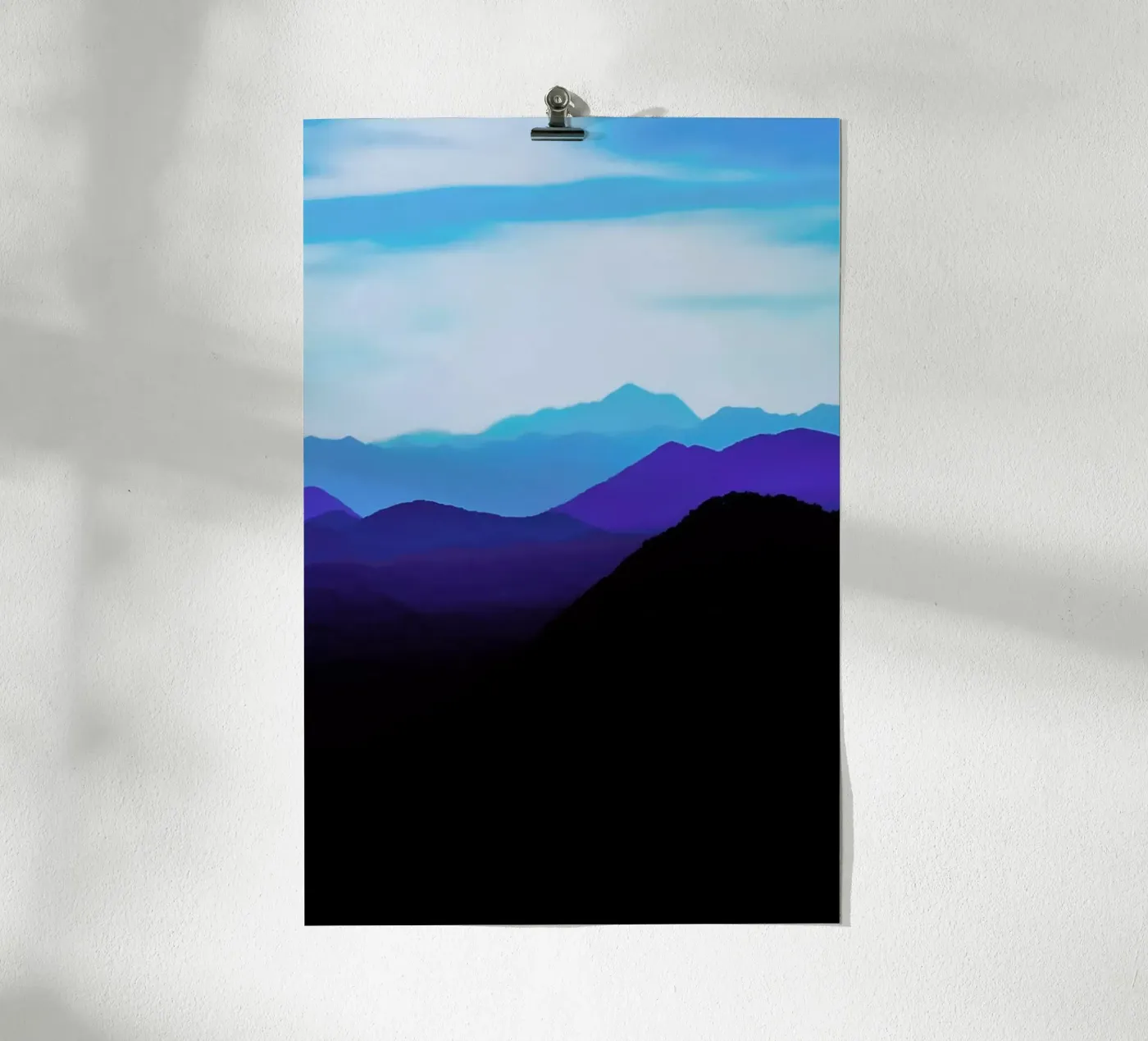 Blue Mountain Range poster da Babett Schultze