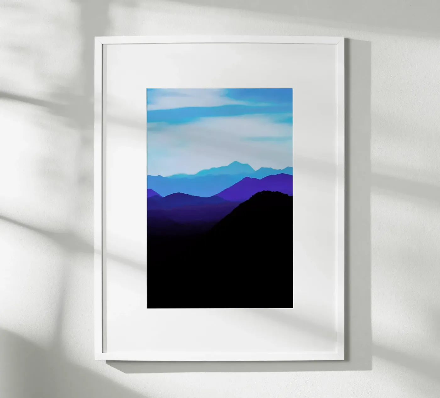 Blue Mountain Range poster by Babett Schultze