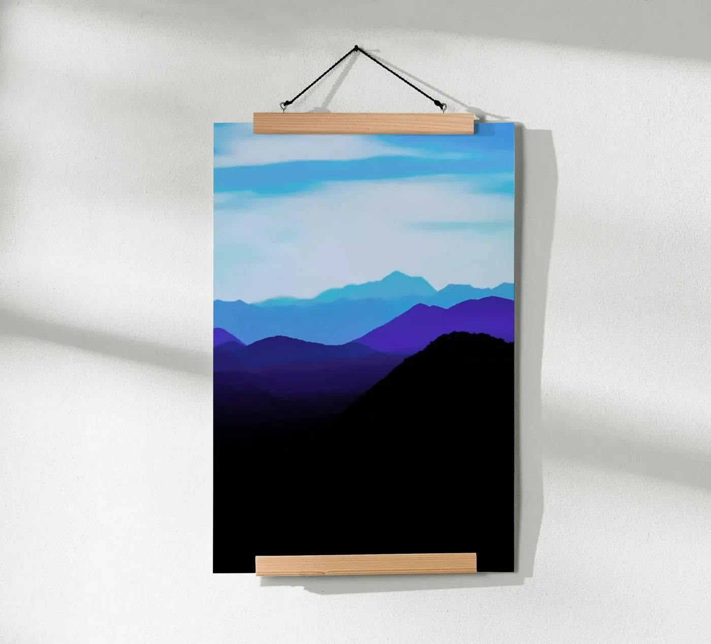 Blue Mountain Range poster da Babett Schultze