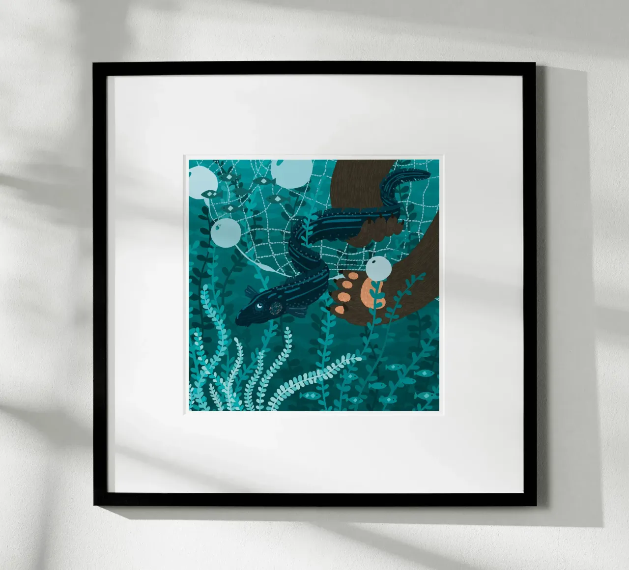 Scivoloso come un'anguilla poster da Lidia Blomgren