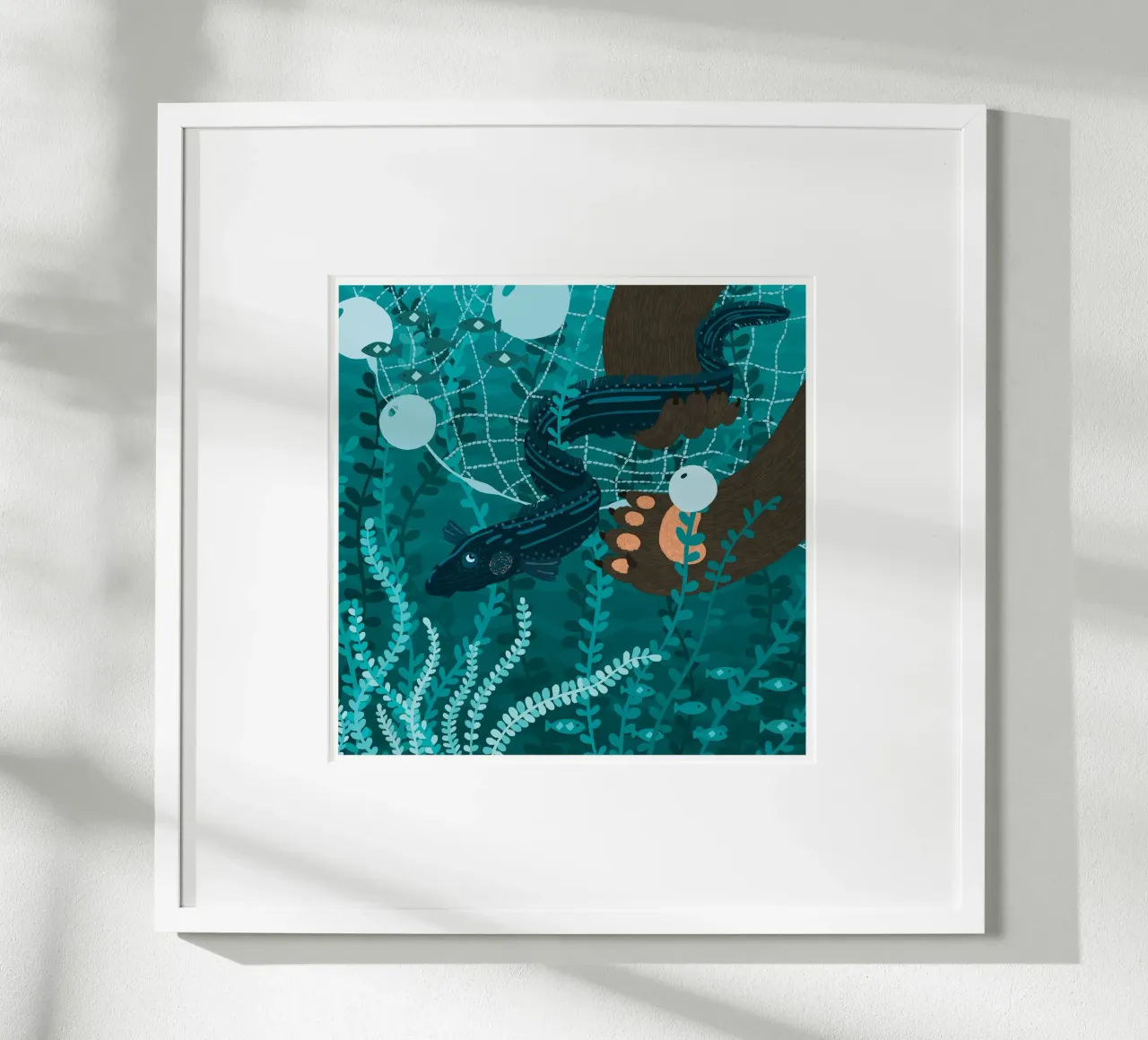 Scivoloso come un'anguilla poster da Lidia Blomgren