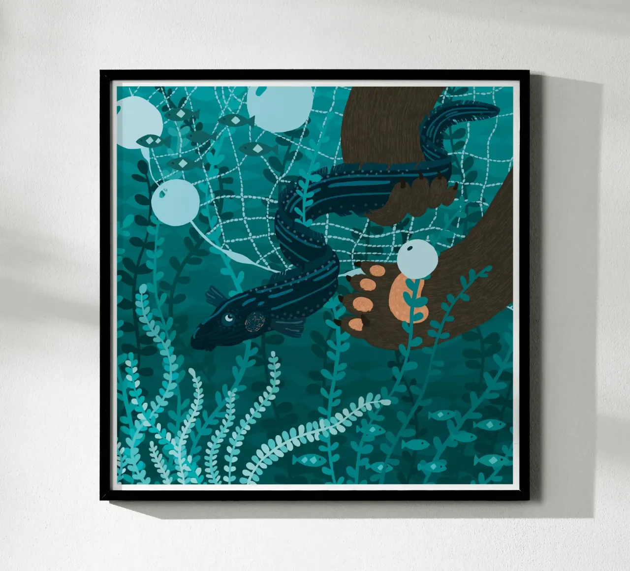 Scivoloso come un'anguilla poster da Lidia Blomgren