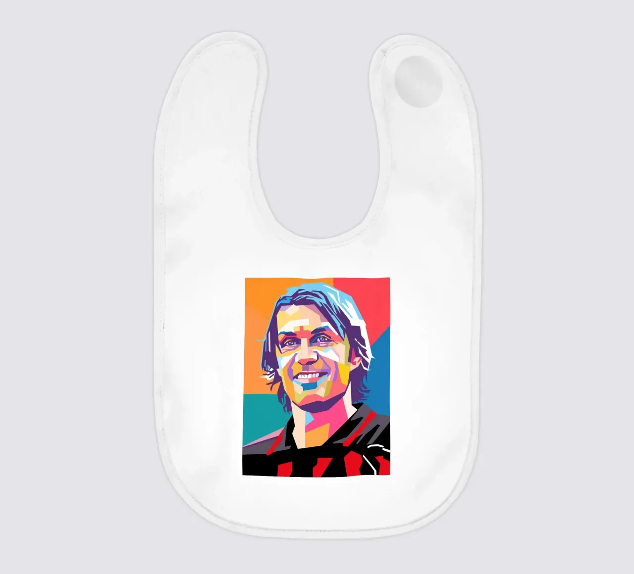 Paolo Maldini pop art portrait bavaglino da Hantamrata