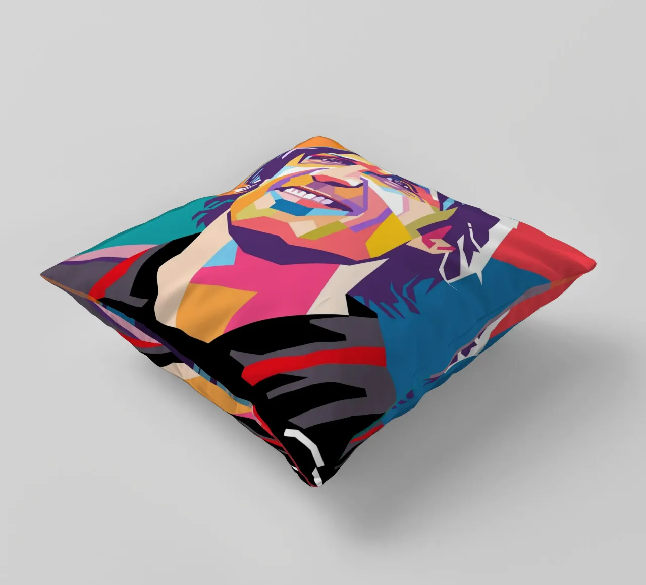 Paolo Maldini pop art portrait cuscino da Hantamrata