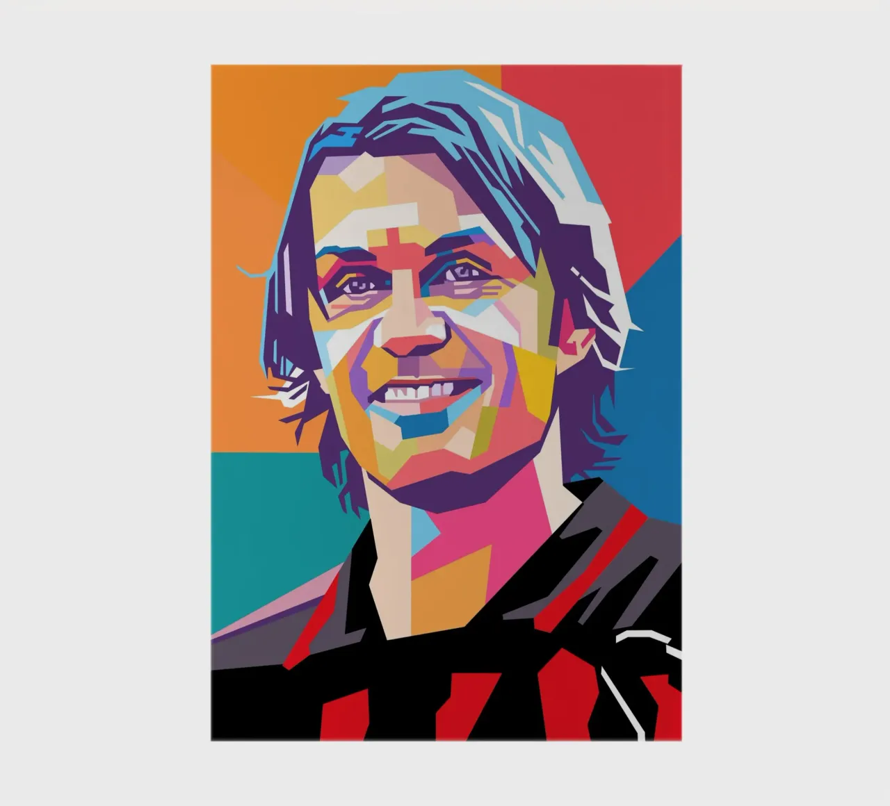 Paolo Maldini pop art portrait notebook by Hantamrata