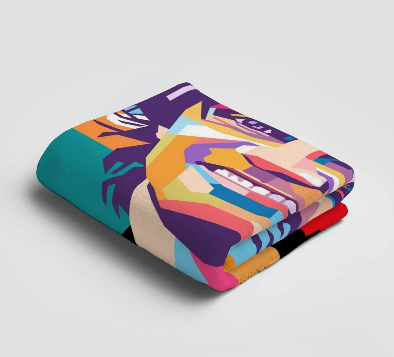 Paolo Maldini pop art portrait asciugamano da bagno da Hantamrata