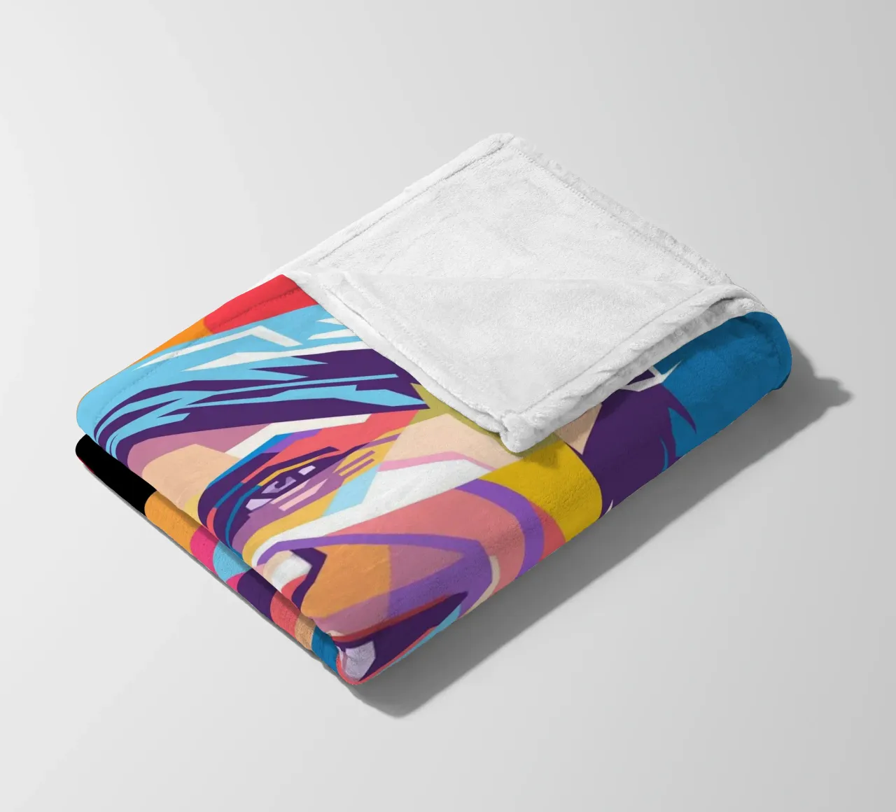 Paolo Maldini pop art portrait coperta in pile da Hantamrata