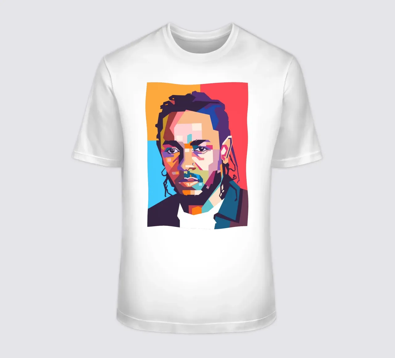 Kendrick Lamar pop art portrait t-shirt by Hantamrata