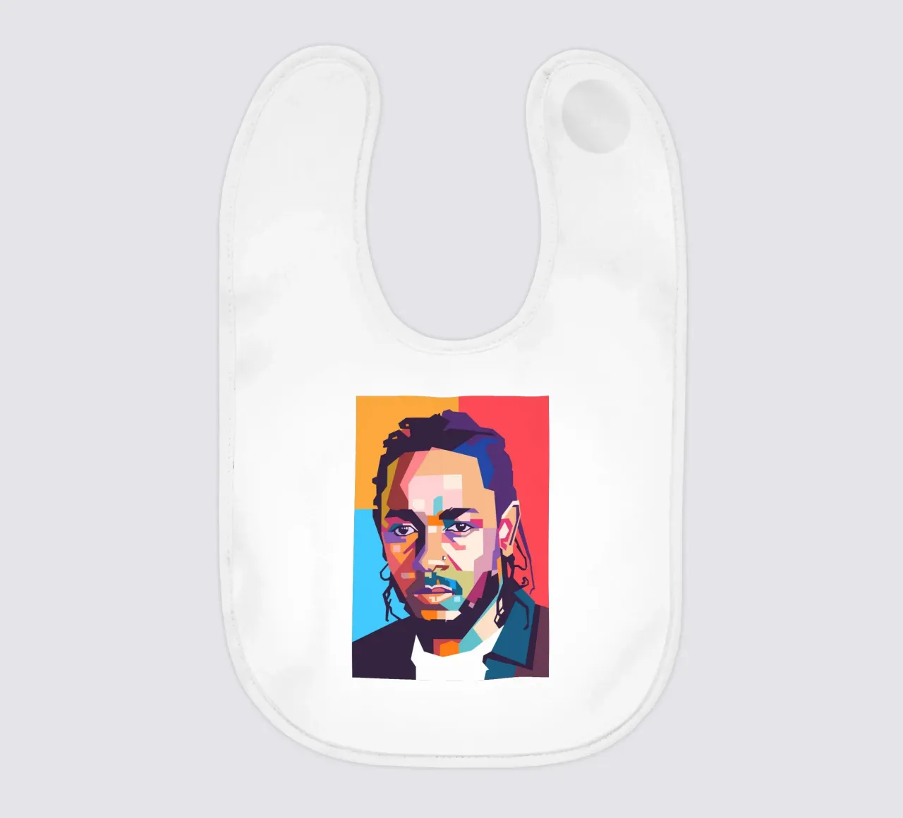 Kendrick Lamar Pop-Art-Porträt Babylätzchen von Hantamrata