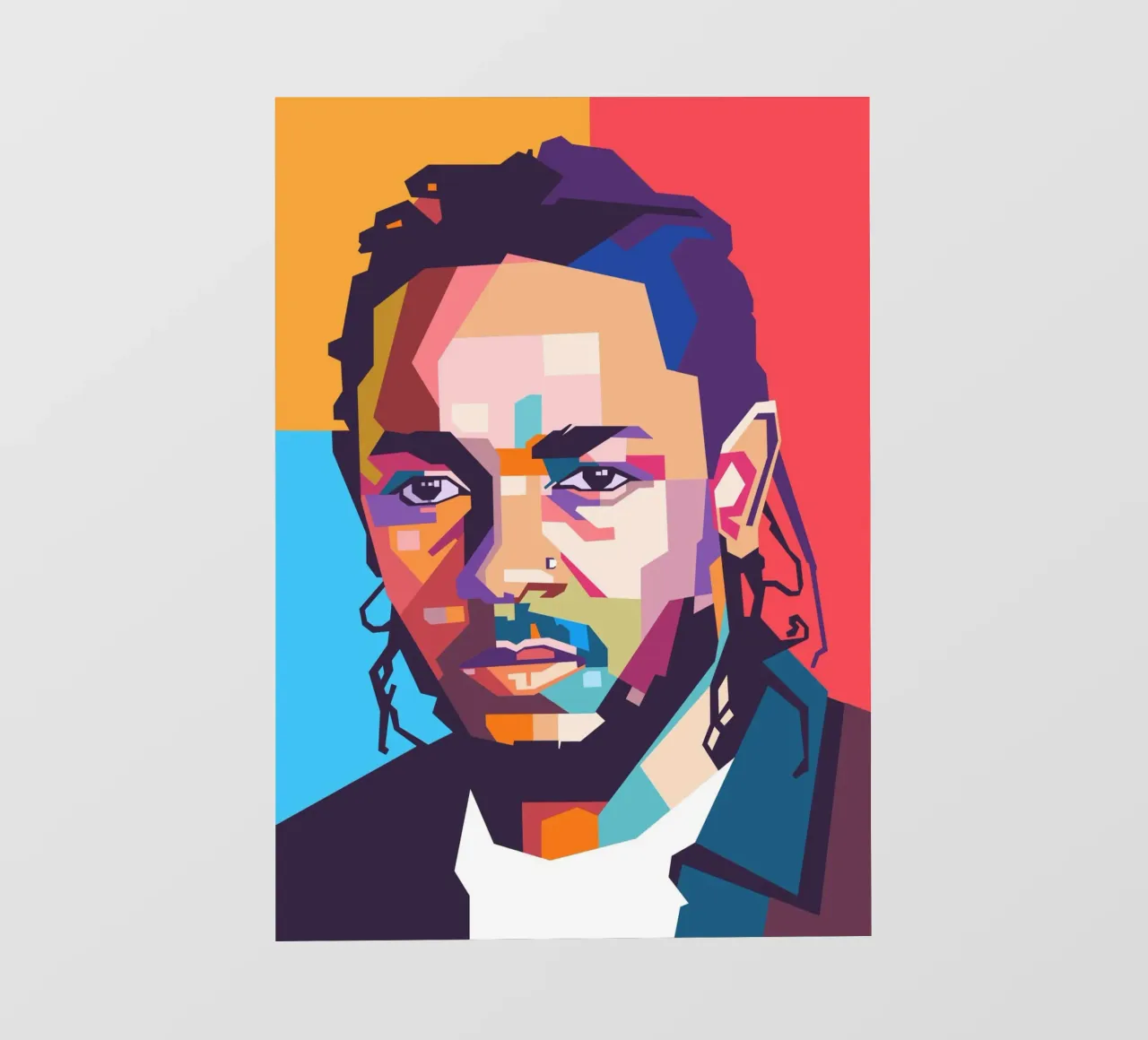 Kendrick Lamar pop art portrait pvc cover by Hantamrata