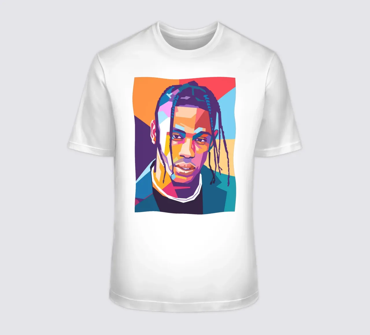 Ritratto pop art di Travis Scott t-shirt da Hantamrata